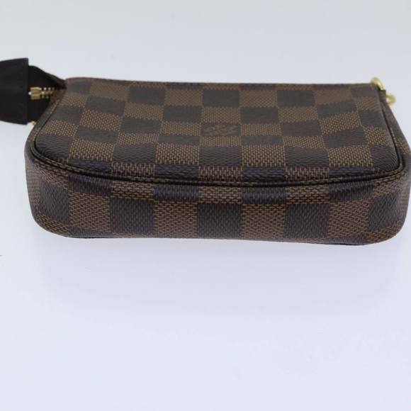 LOUIS VUITTON Damier Ebene Mini Pochette Accessoires Pouch N58009 LV Auth ac3267 - Picture 5 of 16